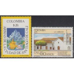 Colombia 901/02 1986 Ciudad de Santiago de Cali MNH