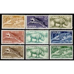 Rio Muni 48/56 1964 Fauna Ecuatorial MNH 