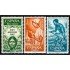 Rio Muni 60/62 1965 XXV Años de Paz Alegoría Enfermera Transporte fluvial Peace MNH 