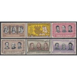 Colombia A- 275/80 1955 7º Congreso de la Unión postal de América y España MNH