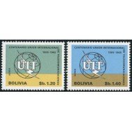Bolivia A- 272/73 1968 Centenario de la Unión Internacional de Telecomunicaciones MNH Bolivia A- 272/73 1968 Centenario de la Unión Internacional de Telecomunicaciones MNH