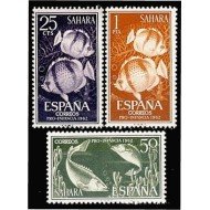 Sahara 209/11 1962 Pro infancia Fauna (peces) Fish MNH Sahara 209/11 1962 Pro infancia Fauna (peces) Fish MNH