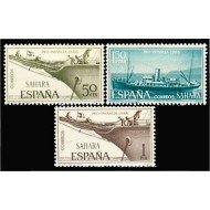 Sahara 249/51 1966 Pro infancia Barcos Boat MNH 