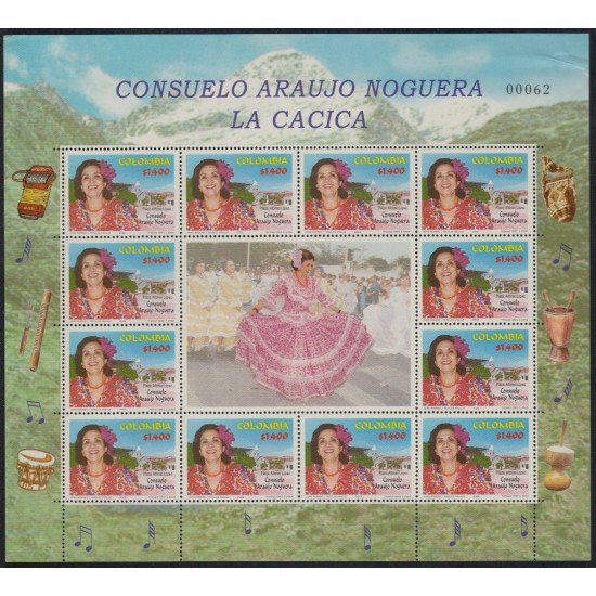 Colombia MP 1176 2002 1° Año de la Muerte de Consuelo Araujo Noguera MNH
