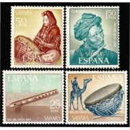 Sahara 275/78 1969 Día del Sello Música Music MNH Sahara 275/78 1969 Día del Sello Música Music MNH