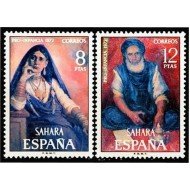 Sahara 306/07 1972 Pro infancia Pinturas MNH Sahara 306/07 1972 Pro infancia Pinturas MNH