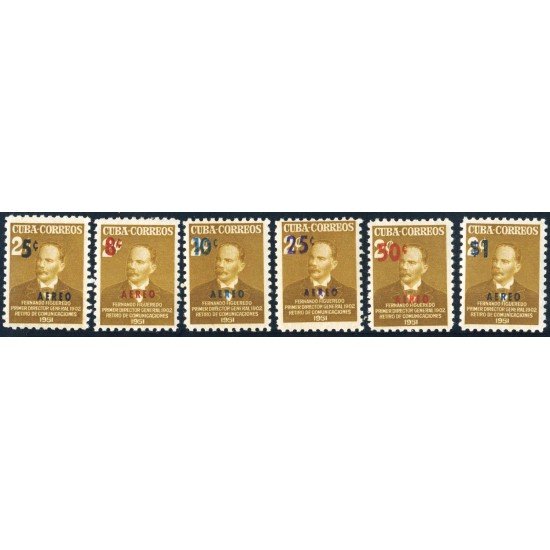 VAR3/S Cuba A- 50/55 1952 Fernando Figueredo MNH