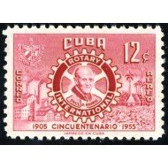 FL3/VAR3/S Cuba A- 107 1955 Rotary International Paul P. Harris MNH FL3/VAR3/S Cuba A- 107 1955 Rotary International Paul P. Harris MNH