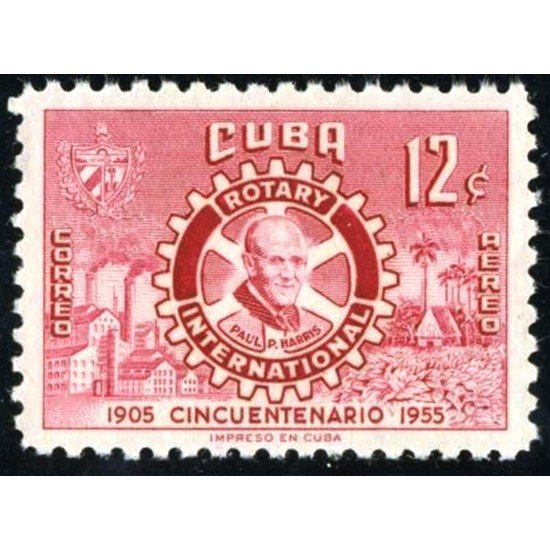 FL3/VAR3/S Cuba A- 107 1955 Rotary International Paul P. Harris MNH FL3/VAR3/S Cuba A- 107 1955 Rotary International Paul P. Harris MNH