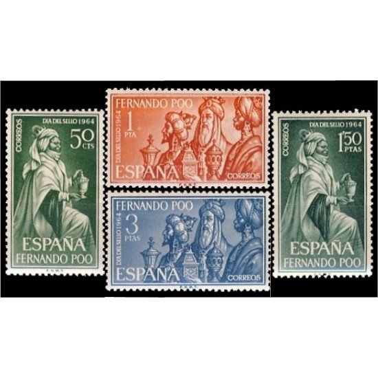 Fernando Poo 235/38 1964 Día del Sello Los Reyes Magos MNH 