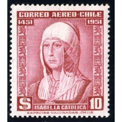 Chile A- 150 1952 Isabel La Católica MNH Chile A- 150 1952 Isabel La Católica MNH