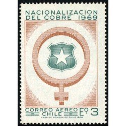 Chile A- 270  1969  Minas de cobre MNH