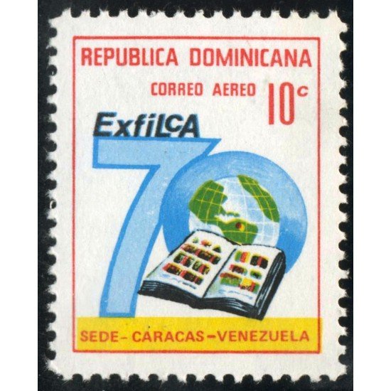 VAR1/S Rep. Dominicana A- 222 1970  Exfilca MNH
