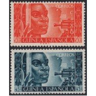 Guinea Española 309/10 1951 Conferencia Intr. Africanista MNH Guinea Española 309/10 1951 Conferencia Intr. Africanista MNH