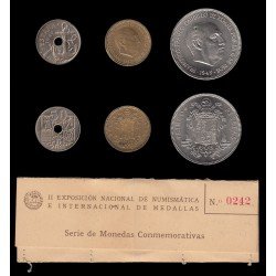 II Exposición Nacional Numimática E-51  SC Cartón Numerado 1947