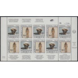 Upaep 1989 1459/60 Venezuela Variety Sin dentar impeforated Minihojita