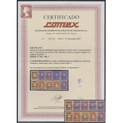 España Spain 392/01 1927 Colonias Cruz Roja Red Cross  Alfonso XIII MNH