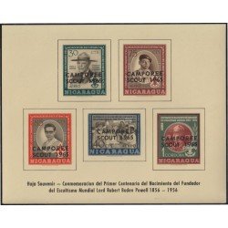 Nicaragua HB 104 1965 Centenario del nacimiento de Lord Roberd Baden Powell MNH