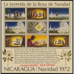 Nicaragua HB 112 1973 Navidad Chritsmas Sismo Terremoto MH
