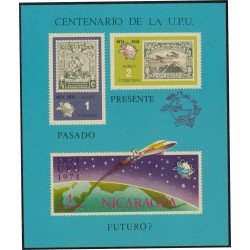 Nicaragua HB 118 1974 Centenario de la UPU MNH