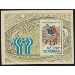 Nicaragua HB 141 1978 Copa del Mundo de Fútbol en Argentina MNH Nicaragua HB 141 1978 Copa del Mundo de Fútbol en Argentina MNH