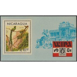 Nicaragua HB 145 1981 Wipa Exposición Filatélica Internacional Pájaros MNH Nicaragua HB 145 1981 Wipa Exposición Filatélica Internacional Pájaros MNH