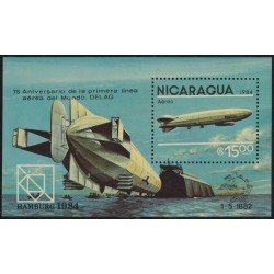 Nicaragua HB 166 1984 75º Aniversario de la primera línea aérea del mundo MNH Nicaragua HB 166 1984 75º Aniversario de la primera línea aérea del mundo MNH