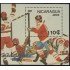 Nicaragua HB 181A 1987 Juegos olímpicos de Invierno en Canadá Hockey MNH