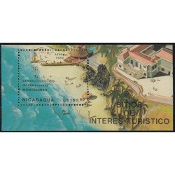 Nicaragua HB 188 1989 Turismo Centro turístico internacional Montelimar MNH