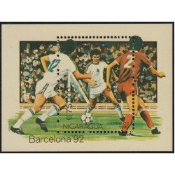 Nicaragua HB 197 1990 Juegos Olímpicos Barcelona 92 Fútbol MNH Nicaragua HB 197 1990 Juegos Olímpicos Barcelona 92 Fútbol MNH
