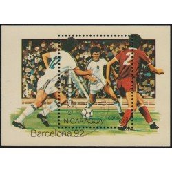 Nicaragua HB 197 1990 Juegos Olímpicos Barcelona 92 Fútbol Usado Nicaragua HB 197 1990 Juegos Olímpicos Barcelona 92 Fútbol Usado