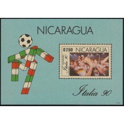 Nicaragua HB 200 1990 Copa mundial de Fútbol Italia 90 Alemania ganadores MNH Nicaragua HB 200 1990 Copa mundial de Fútbol Italia 90 Alemania ganadores MNH