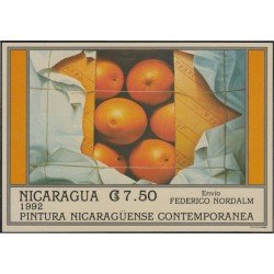 Nicaragua HB 211 1992 Pintura contemporánea Nicaragüense Federico Nordalm MNH Nicaragua HB 211 1992 Pintura contemporánea Nicaragüense Federico Nordalm MNH