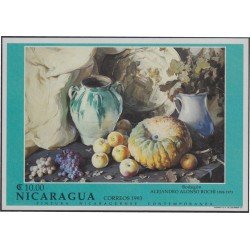 Nicaragua HB 220A 1993 Pintura Nicaragüense contemporánea Alejandro Alonso Rochi MNH Nicaragua HB 220A 1993 Pintura Nicaragüense contemporánea Alejandro Alonso Rochi MNH