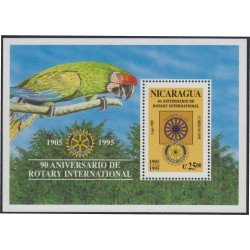 Nicaragua HB 246 1995 90º Aniversario de Rotary Club Internacional Emblema y Logo MNH Nicaragua HB 246 1995 90º Aniversario de Rotary Club Internacional Emblema y Logo MNH
