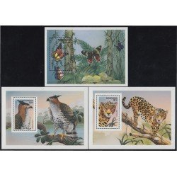 Nicaragua HB 248/50 1995 Fauna Jaguar mariposa butterfly MNH Nicaragua HB 248/50 1995 Fauna Jaguar mariposa butterfly MNH
