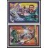 Nicaragua HB 251/52 1995 Juegos olímpicos de Atlanta  Pierre de Coubertin Deportistas en acción lanzamiento de la jabalina MNH