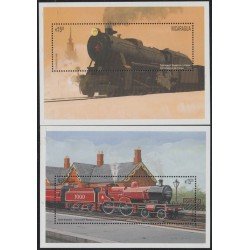 Nicaragua HB 256/57 1995 tren train Locomotoras del mundo locomotives MNH Nicaragua HB 256/57 1995 tren train Locomotoras del mundo locomotives MNH
