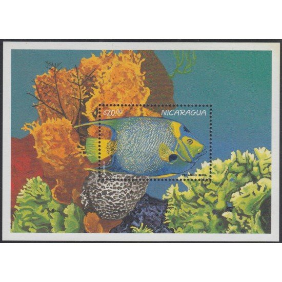 Nicaragua HB 269 1996 Vida marina Marine life MNH