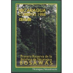 Nicaragua HB 273 1998 Turismo Primera reserva de la Biósfera de Nicaragua Bosawaz MNH Nicaragua HB 273 1998 Turismo Primera reserva de la Biósfera de Nicaragua Bosawaz MNH