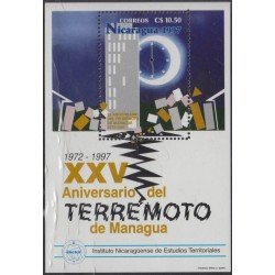 Nicaragua HB 275 1998 25º Aniversario del terremoto de Managua MNH Nicaragua HB 275 1998 25º Aniversario del terremoto de Managua MNH