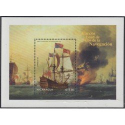 Nicaragua HB 283 1998 Barcos de la edad de oro de la navegación MNH