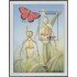 Nicaragua HB 286 1999 Flora orquídeas mariposas flowers butterflies  MNH