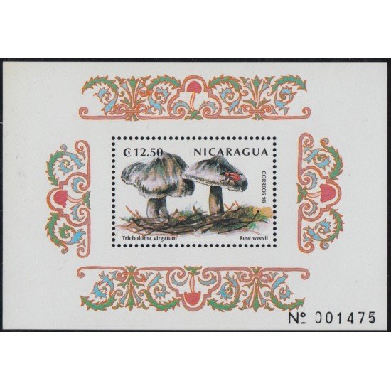 Nicaragua HB 286B 1999 Flora Champiñones MNH Nicaragua HB 286B 1999 Flora Champiñones MNH