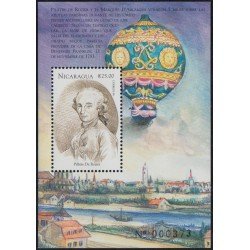 Nicaragua HB 288 1999 Eventos destacados Globo de Aire caliente Pilatre de Rozier MNH Nicaragua HB 288 1999 Eventos destacados Globo de Aire caliente Pilatre de Rozier MNH