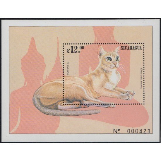 Nicaragua HB 289 2000 Gatos Cats fauna MNH Nicaragua HB 289 2000 Gatos Cats fauna MNH
