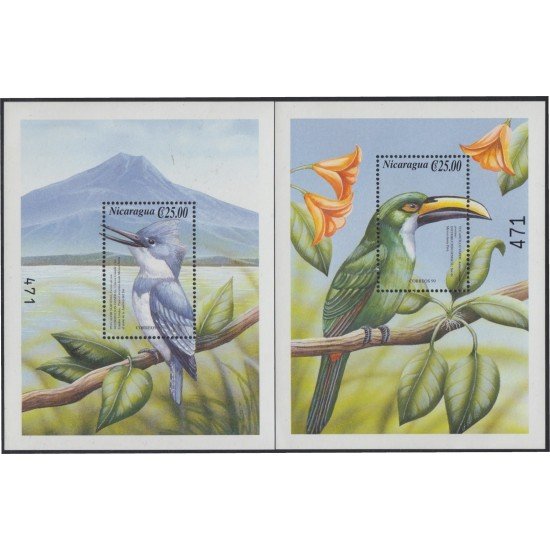Nicaragua HB 291/92 2000 Fauna Pájaros Birds MNH Nicaragua HB 291/92 2000 Fauna Pájaros Birds MNH