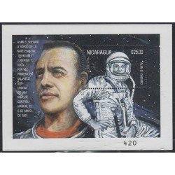 Nicaragua HB 295 2000 Exploración del espacio Retrato Jhon Glenn MNH Nicaragua HB 295 2000 Exploración del espacio Retrato Jhon Glenn MNH