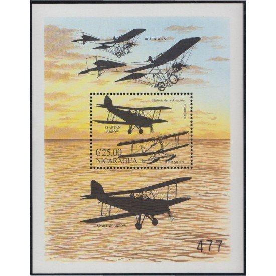 Nicaragua HB 303 2000 Aviación Aviation Aircraft MNH