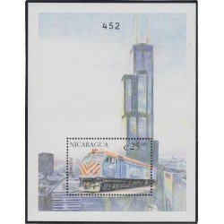Nicaragua HB 307 2000 Tren Train MNH Nicaragua HB 307 2000 Tren Train MNH